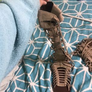 free people gladiator sandals never worn